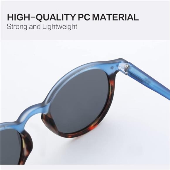 Polarized Round Sunglasses, Stylish Sunglasses for Men and Women Retro Classic main image 5
